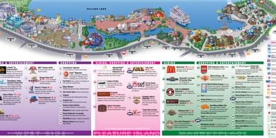 迪斯尼市中心的奥兰多地图
