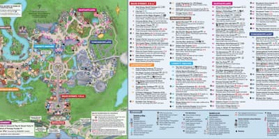 迪斯尼世界的魔法王国的地图
