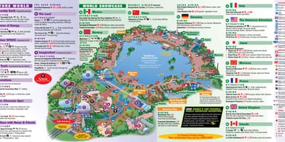 迪士尼EPCOT世界地图